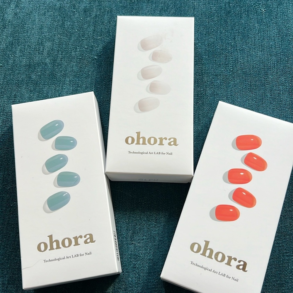 Three Sets Ohora Gel Manicure Sets - New